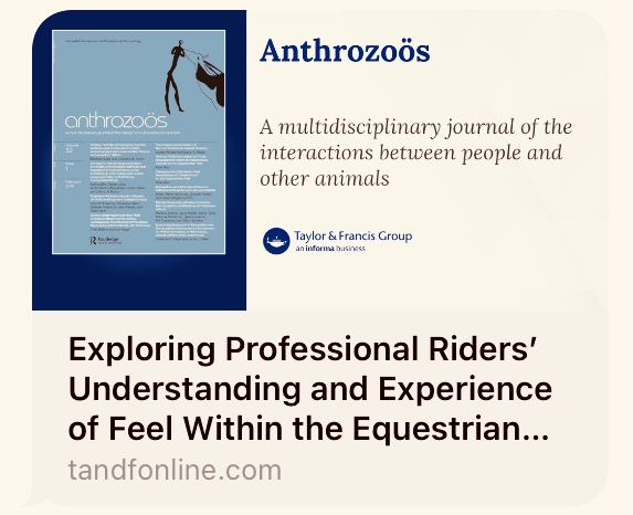 Exploring Professional Riders’ Understanding and Experience of Feel